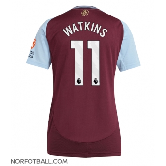 Billige Fotballdrakt Aston Villa Ollie Watkins #11 Replika Hjemmedrakt Dame 2024-25 Kortermet